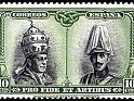 Spain 1928 Pro Catacumbas 10 CTS Green And Black Edifil 423
